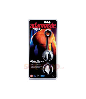 Анальные шарики Adam Male Toys Glass Mates Anal Balls прозрачные - No Taboo