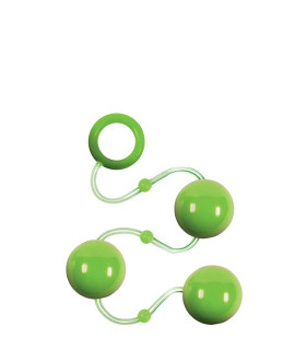 Анальные шарики Renegade Pleasure Balls зеленые - No Taboo