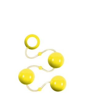 Анальные шарики Renegade Pleasure Balls желтые - No Taboo