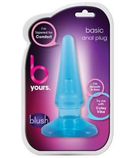 Анальный плаг B YOURS , BLUE - No Taboo