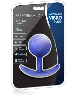 Анальний плагін WEARABLE VIBRA PLUG INDIGO - No Taboo