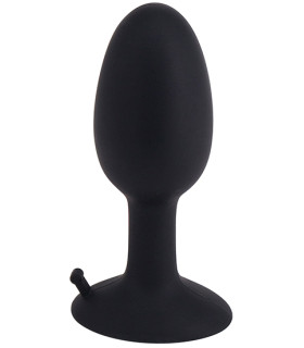 Маленька анальна пробка зі зміщеним центром ваги ROLL PLAY Small BLACK 8x2. 5см - No Taboo