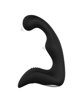 Вибромассажер простаты Dream Toys Booty Pleaser рельефный, черный, 13.5 х 3 см - No Taboo
