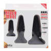 Набор анальных пробок Chisa Anal Traimer Kit, силикон, 3 шт, черный фото №9 — секс игрушки: Украина, NO TABOO