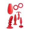 Набор MENZSTUFF VIBRATING PLEASURE SET RED фото №1 — секс игрушки: Украина, NO TABOO