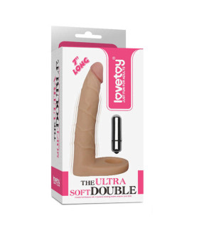 Насадка для двойного проникновения с вибро The Ultra Soft Double Sleeve 7 - No Taboo