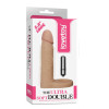 Насадка с вибрацией для двойного проникновения The Ultra Soft Double Sleeve 5,8 Vibro Flesh фото №2 — секс игрушки: Украина, NO TABOO