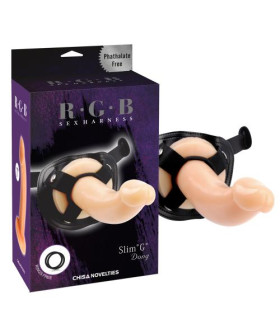 Страпон реалистичный Chisa R.G.B. Slim G Dong, бежевый, 19 см х 4 см - No Taboo