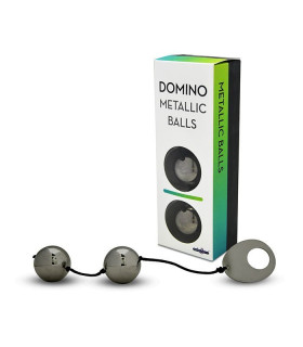 Вагинальные шарики DOMINO Metallik Black - No Taboo