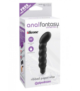 Вибромассажер простаты с вибрацией, Anal Fantasy, черный - No Taboo