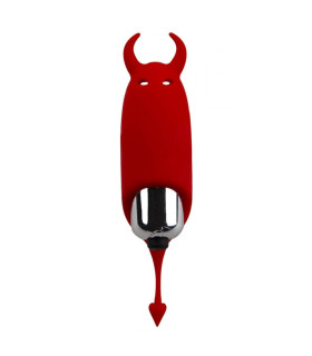 Минивибратор Adrien Lastic Devol красный, 8.5 х 2.3 см - No Taboo
