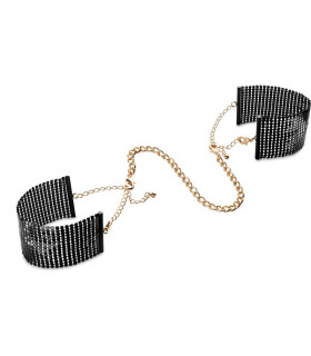 Браслети-наручники Bijoux Indiscrets чорні, OS - No Taboo