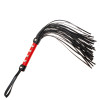 Флоггер (плетка) черно-красный, 40 хвостов, фото №1 — секс шоп Украина, NO TABOO