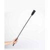 Сстек итальянская кожа UPKO Riding Crop с позолотой, черный, фото №6 — секс шоп Украина, NO TABOO