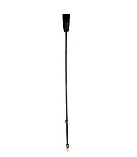 Сстек итальянская кожа UPKO Riding Crop с позолотой, черный - No Taboo