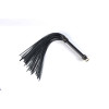Флоггер (плетка) итальянская кожа UPKO Leather Flogger с позолотой, черный, фото №4 — секс шоп Украина, NO TABOO