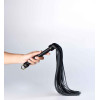 Флоггер (плетка) итальянская кожа UPKO Leather Flogger с позолотой, черный, фото №6 — секс шоп Украина, NO TABOO