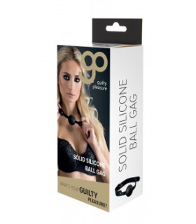 Кляп-шарик Guilty Pleasure черный, 4 см - No Taboo
