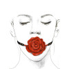 Кляп роза из силикона и итальянской кожи Rose Ball Gag UPKO, фото №6 — секс шоп Украина, NO TABOO