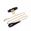 Ошейник с поводком Cosplay Choker & Leash UPKO итальянская кожа, фото №1 — секс шоп Украина, NO TABOO