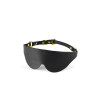 Маска на глаза Blindfold UPKO c итальянской кожи, черная, фото №3 — секс шоп Украина, NO TABOO