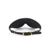 Маска на глаза Blindfold UPKO c итальянской кожи, черная, фото №4 — секс шоп Украина, NO TABOO