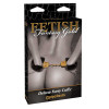 Наручники FF Gold Deluxe FURRY CUFFS, фото №1 — секс шоп Украина, NO TABOO