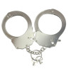 Наручники металлические Adrien Lastic Handcuffs серебристые, One Size, фото №1 — секс шоп Украина, NO TABOO