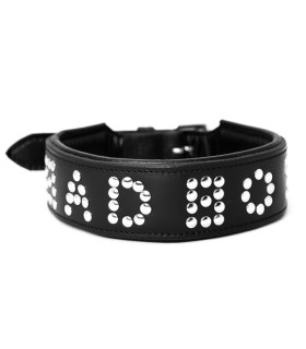Нашийник чорний шкіра BAD BOY, M / L 55 см Голландія ручна робота - No Taboo