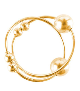 Прикраса на соски Gold Nipple Bull Rings - No Taboo