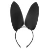 Ушки зайчика на обруче IDEA SM кожаные, черные, One Size, фото №4 — секс шоп Украина, NO TABOO