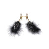 Зажимы на соски FF GOLD NIPPLE CLAMPS BLACK, фото №1 — секс шоп Украина, NO TABOO