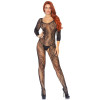 Бодистокинг сексуальный One Size Leg Avenue, с открытой интимной зоной, черный, фото №1 — секс шоп Украина, NO TABOO
