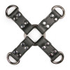 Крестовина кожаная черная Black Leather Hogtie, фото №1 — секс шоп Украина, NO TABOO