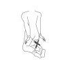 Крестовина кожаная черная Black Leather Hogtie, фото №6 — секс шоп Украина, NO TABOO