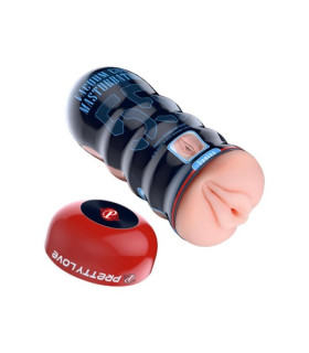 Мастурбатор-вагина Pretty Love Vacuum Cup в колбе, бежевый, 18 х 7 см - No Taboo