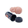 Мастурбатор-вагина Pretty Love Vacuum Cup в колбе, бежевый, 18 х 7 см фото №2 — секс игрушки: Украина, NO TABOO