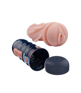 Мастурбатор-вагина Pretty Love Vacuum Cup в колбе, бежевый, 18 х 7 см - No Taboo