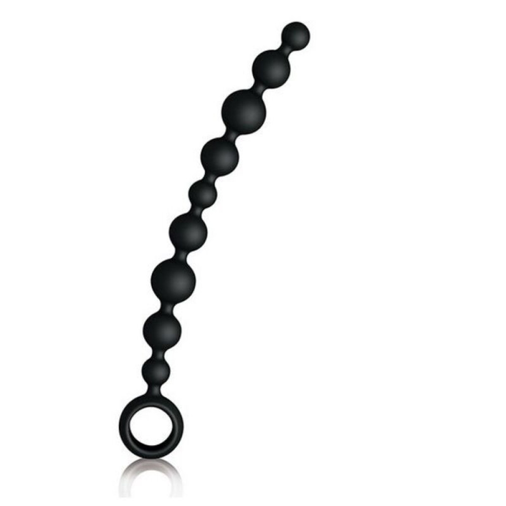 Анальная цепочка Joy Division Joyballs anal wave, черная, 29.8 см фото №0 — секс игрушки: Украина, NO TABOO