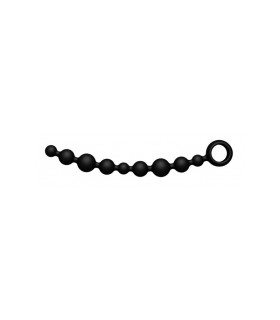 Анальная цепочка Joy Division Joyballs anal wave, черная, 29.8 см - No Taboo