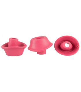 Набор насадок на Womanizer Premium, Liberty, Starlet, Classic, малиновые, размер М - No Taboo