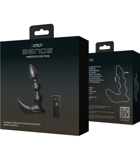 Массажер простаты с вибрацией Nexus Bendz, силикон, черный, 14 х 3 см - No Taboo