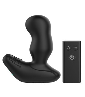 Массажер простаты с ротацией Nexus Revo Extreme, с пультом, черный, 14 х 3.4 см - No Taboo