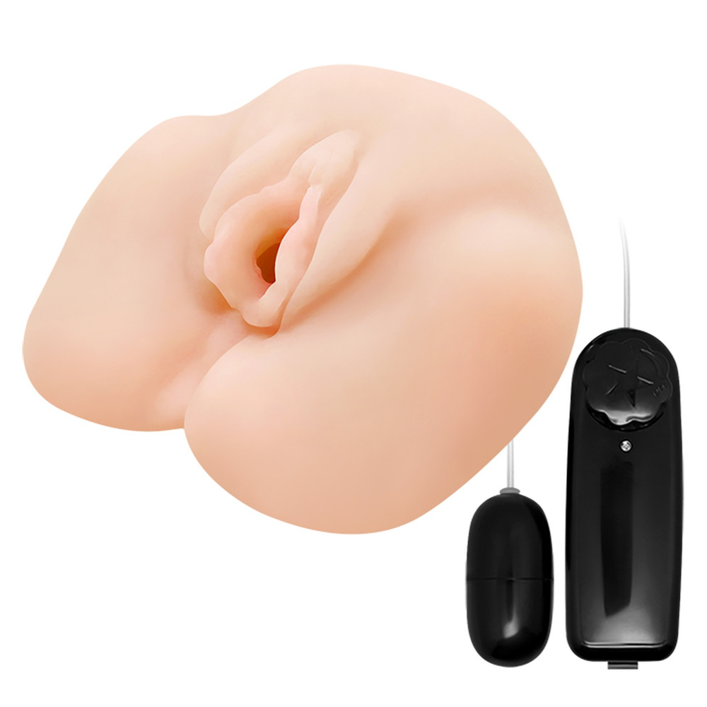 Мастурбатор реалистичный Baile Ultra Realistic Vagina, в виде вагины, с вибрацией, бежевый, 15 х 14 см фото №0 — секс игрушки: Украина, NO TABOO