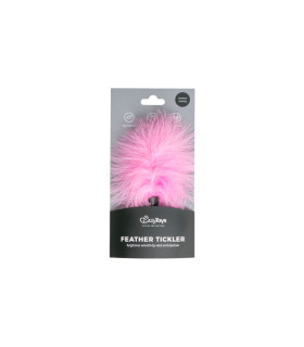 Пушок розовый на короткой ручке Easytoys Tickler, розовый, 17 см - No Taboo