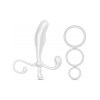 Массажер простаты с набором колец Blush quickie kit, белый, 12.5 см x 2.5 см фото №3 — секс игрушки: Украина, NO TABOO