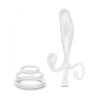 Массажер простаты с набором колец Blush quickie kit, белый, 12.5 см x 2.5 см фото №1 — секс игрушки: Украина, NO TABOO