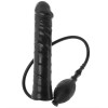 Фаллоимитатор с накачкой Inflatable Stud, латексный, черный, 25 х 5 см фото №1 — секс игрушки: Украина, NO TABOO