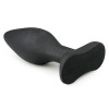 Анальная пробка силиконовая Easytoys Large Black Silicone Buttplug, черная, 14 х 4.5 см фото №4 — секс игрушки: Украина, NO TABOO
