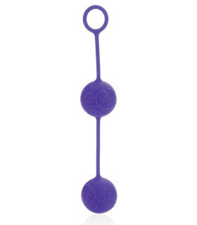 Вагинальные шарики CalExotics силиконовые, фиолетовые, 17.8 х 3.8 см - No Taboo